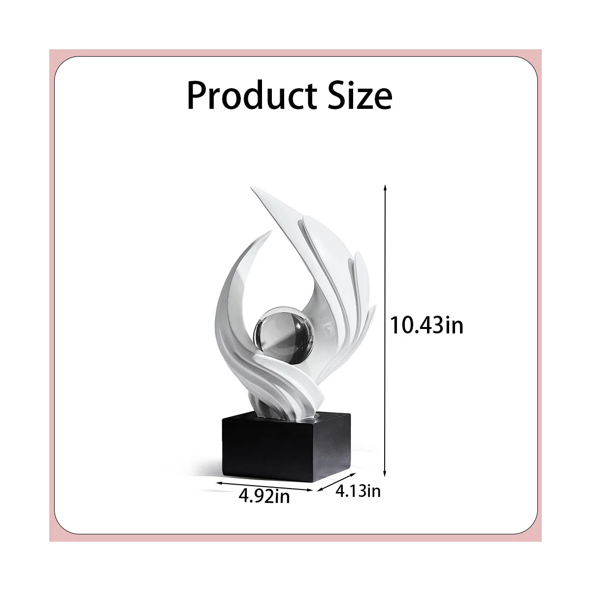 Artistic Decor Sculpture，Elegant Accent For Home & Office Spaces
