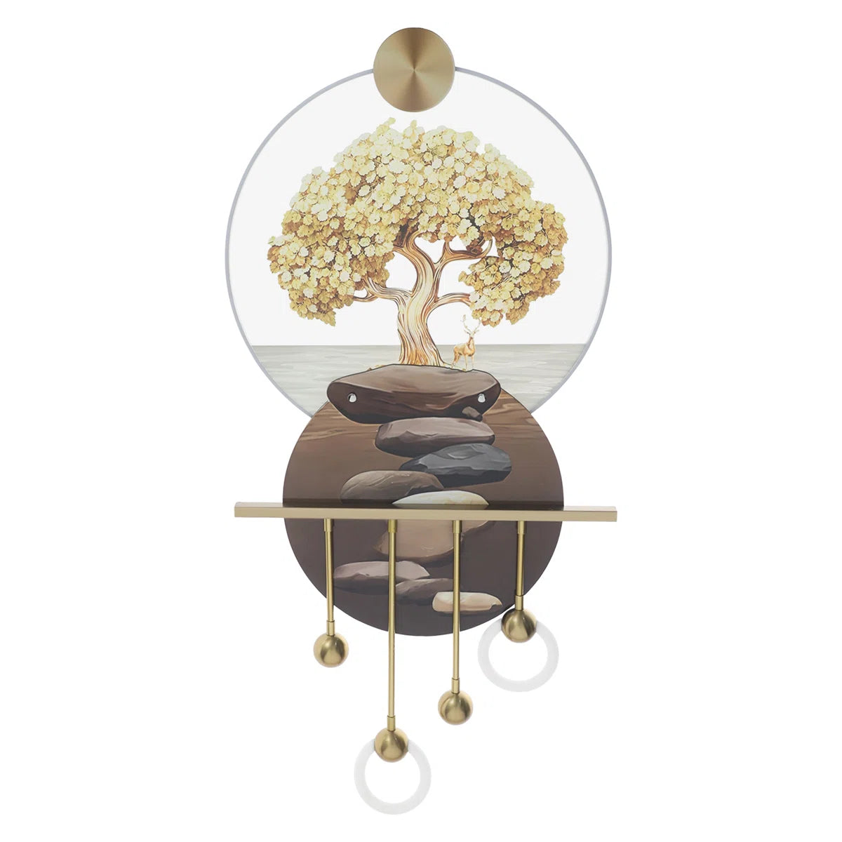 Wall Art Sculpture Painting Home Decor With LED Light And Remote Control For Living Room/Entrance
