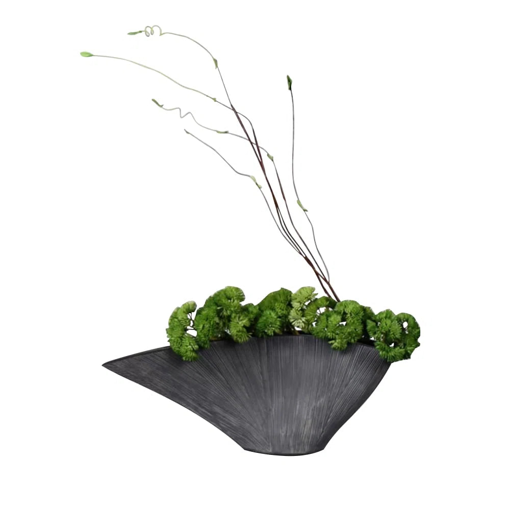 Artificial Plants For Home Decor With Resin Flowerpot
